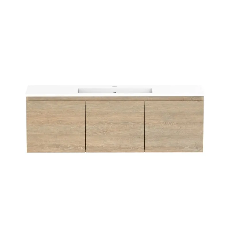 ADP Glacier Ensuite All-Door Slim Wall Hung Vanity & Moulded Top - Lite