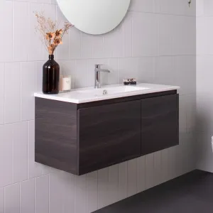 ADP Glacier Ensuite All-Door Slim Wall Hung Vanity & Moulded Top - Lite