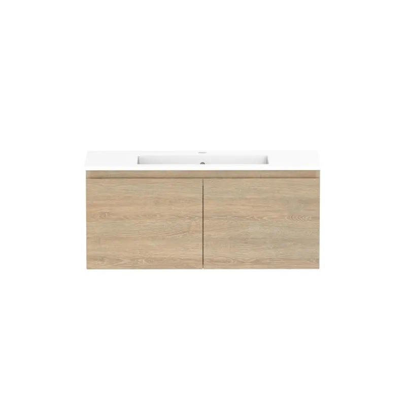 ADP Glacier Ensuite All-Door Slim Wall Hung Vanity & Moulded Top - Lite