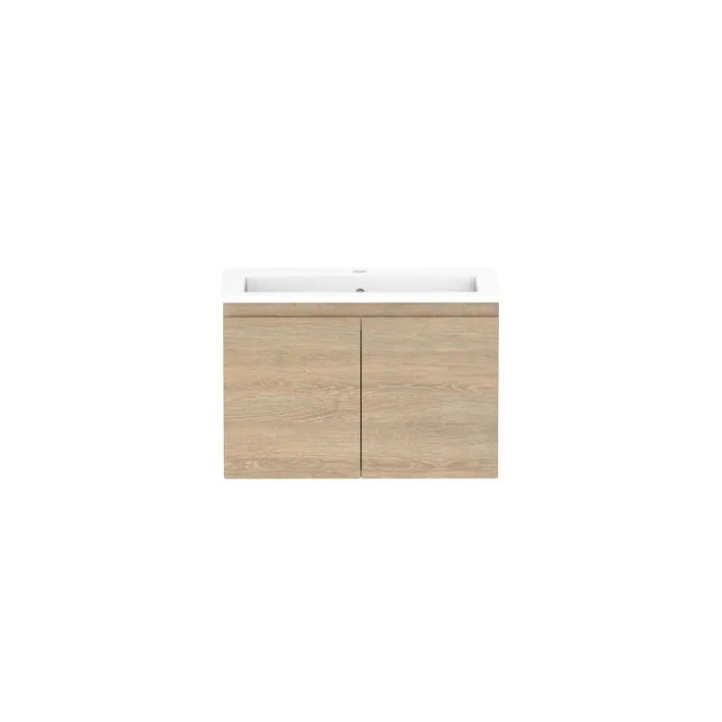 ADP Glacier Ensuite All-Door Slim Wall Hung Vanity & Moulded Top - Lite