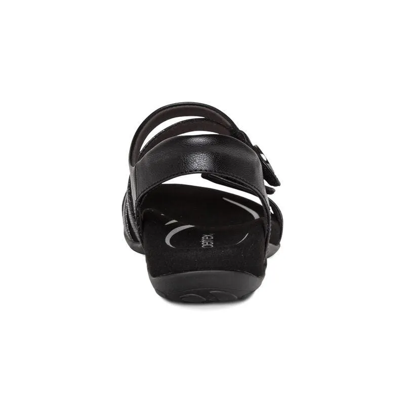Aetrex Women's Jess Sandals- Black