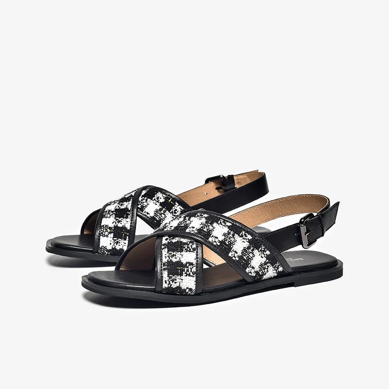BeauToday Summer Flat Sandals for Women