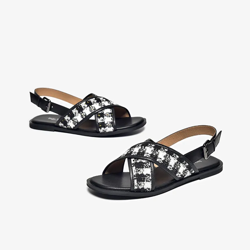 BeauToday Summer Flat Sandals for Women