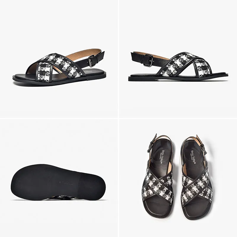 BeauToday Summer Flat Sandals for Women
