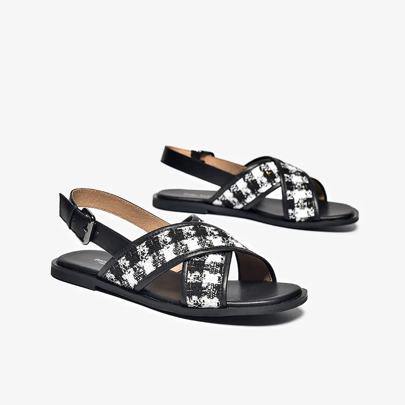 BeauToday Summer Flat Sandals for Women
