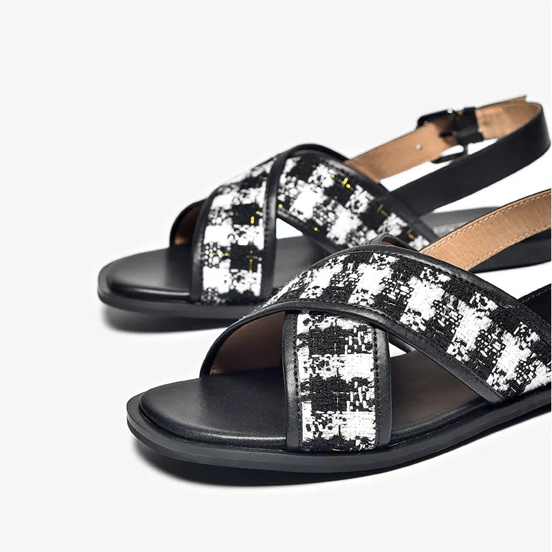 BeauToday Summer Flat Sandals for Women
