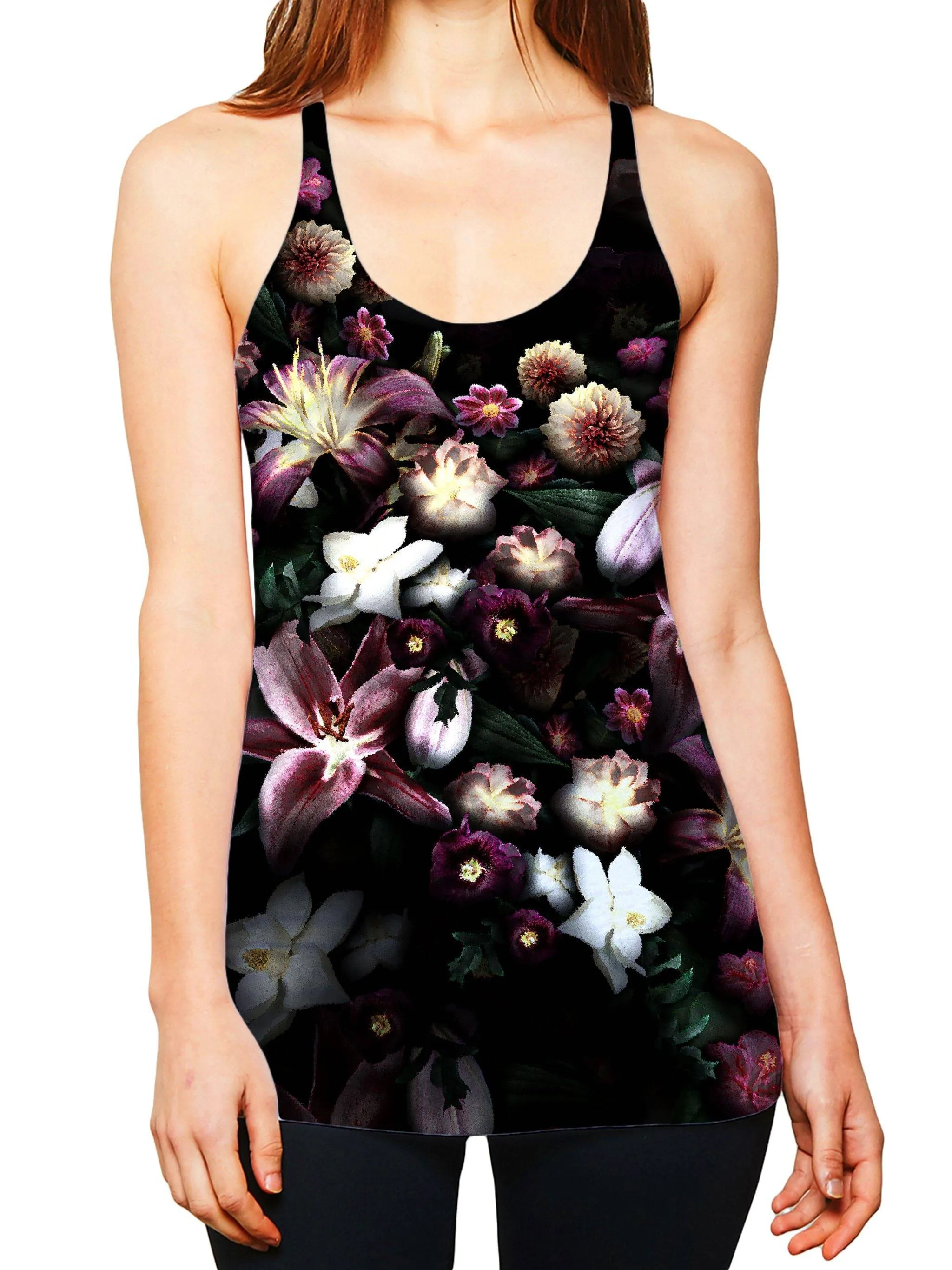 Blooming Teal Women's Tank and Leggings Combo