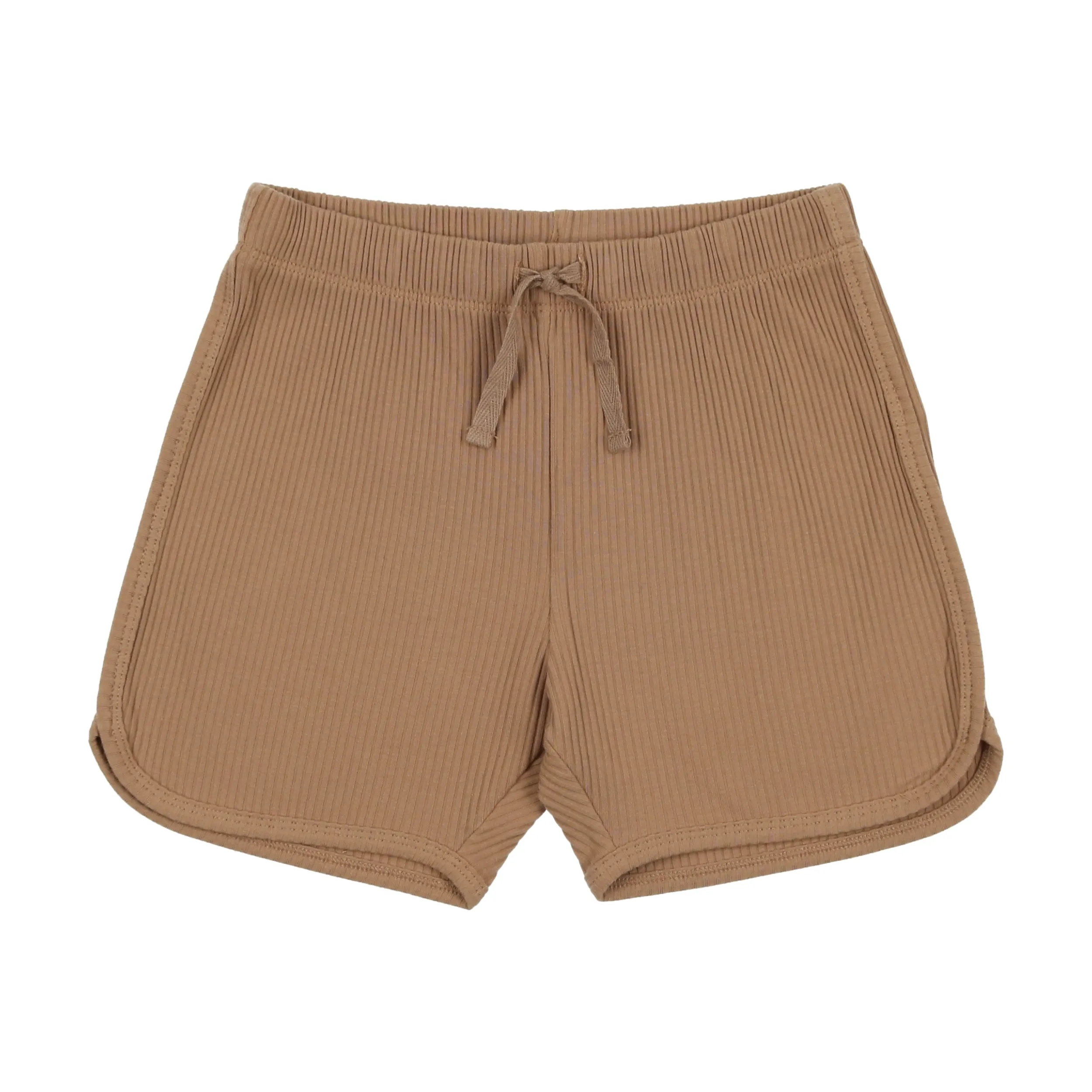 Camel Ribbed Dolphin Shorts