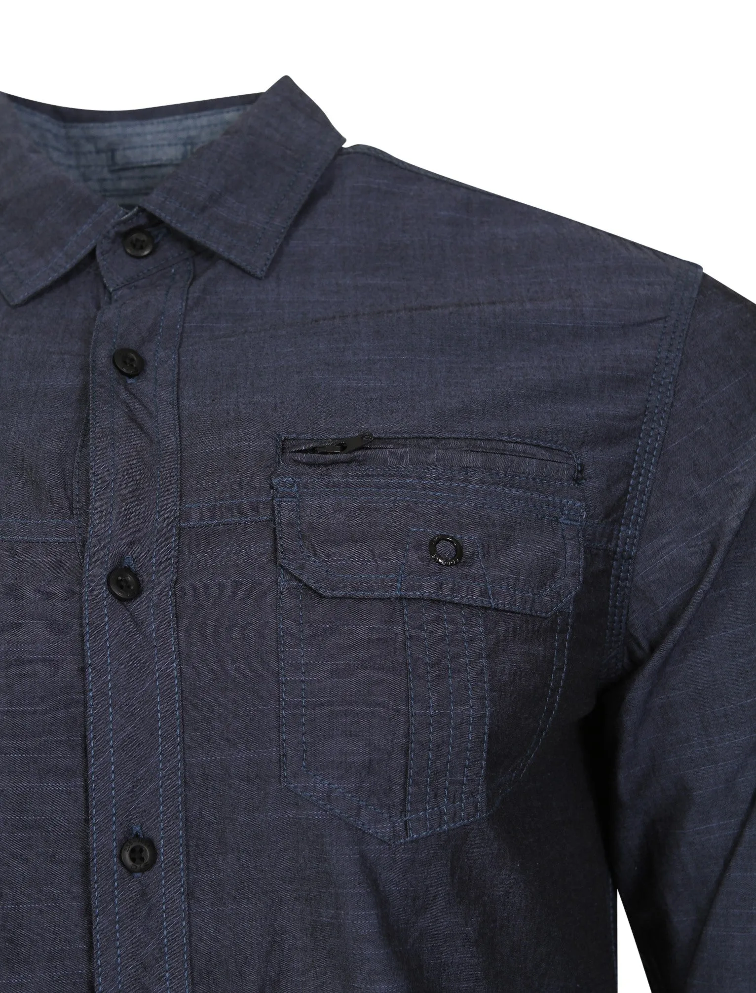 Chambray Shirt in Indigo Slub - Dissident