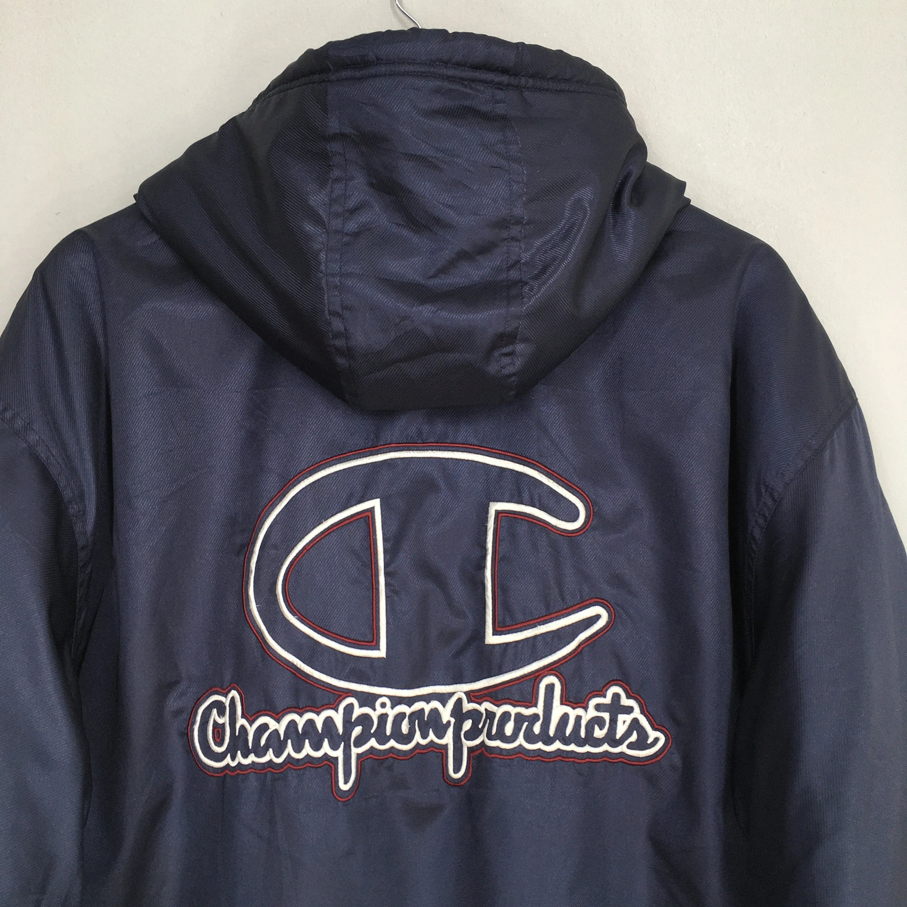 Champion Sherpa Parka Hoodie Jacket Large