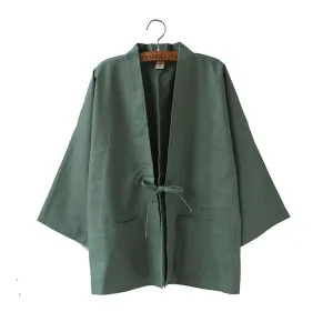 Classic Green Kimono Cardigan