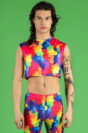 Color Splash Men's Biker Shorts Set