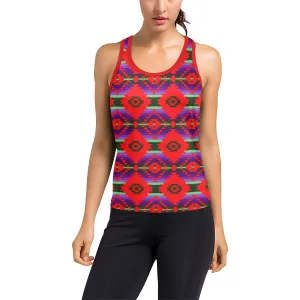 Cree Confederacy Chicken Dance Women's Racerback Tank Top