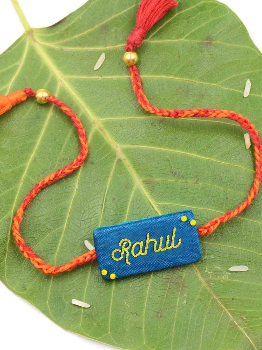 Customised Name Embroidered Rakhi