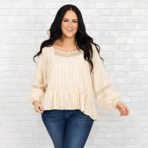 Enchanting Tales Top, Taupe