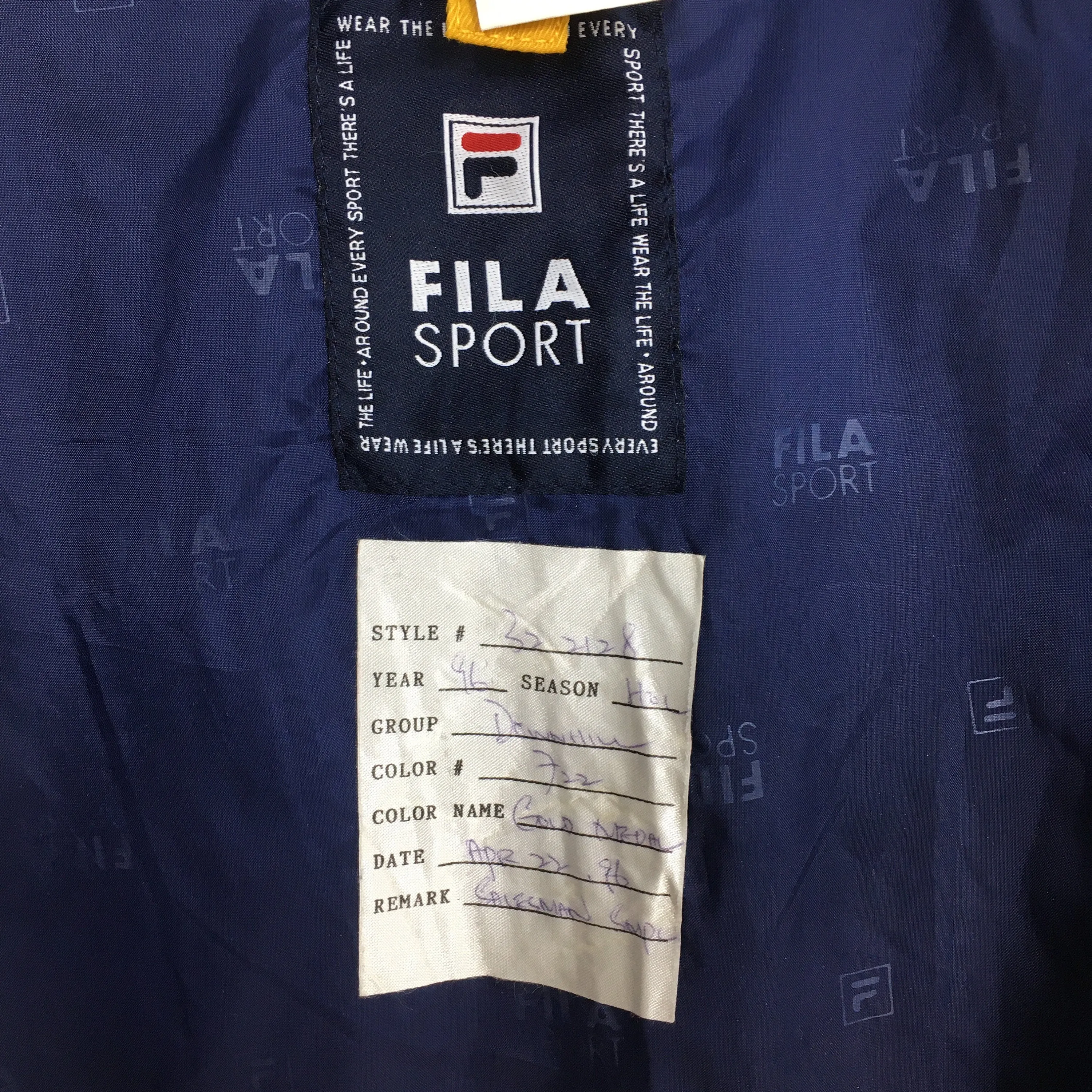 Fila Sport Bomber Parka Hoodie Jacket XLarge