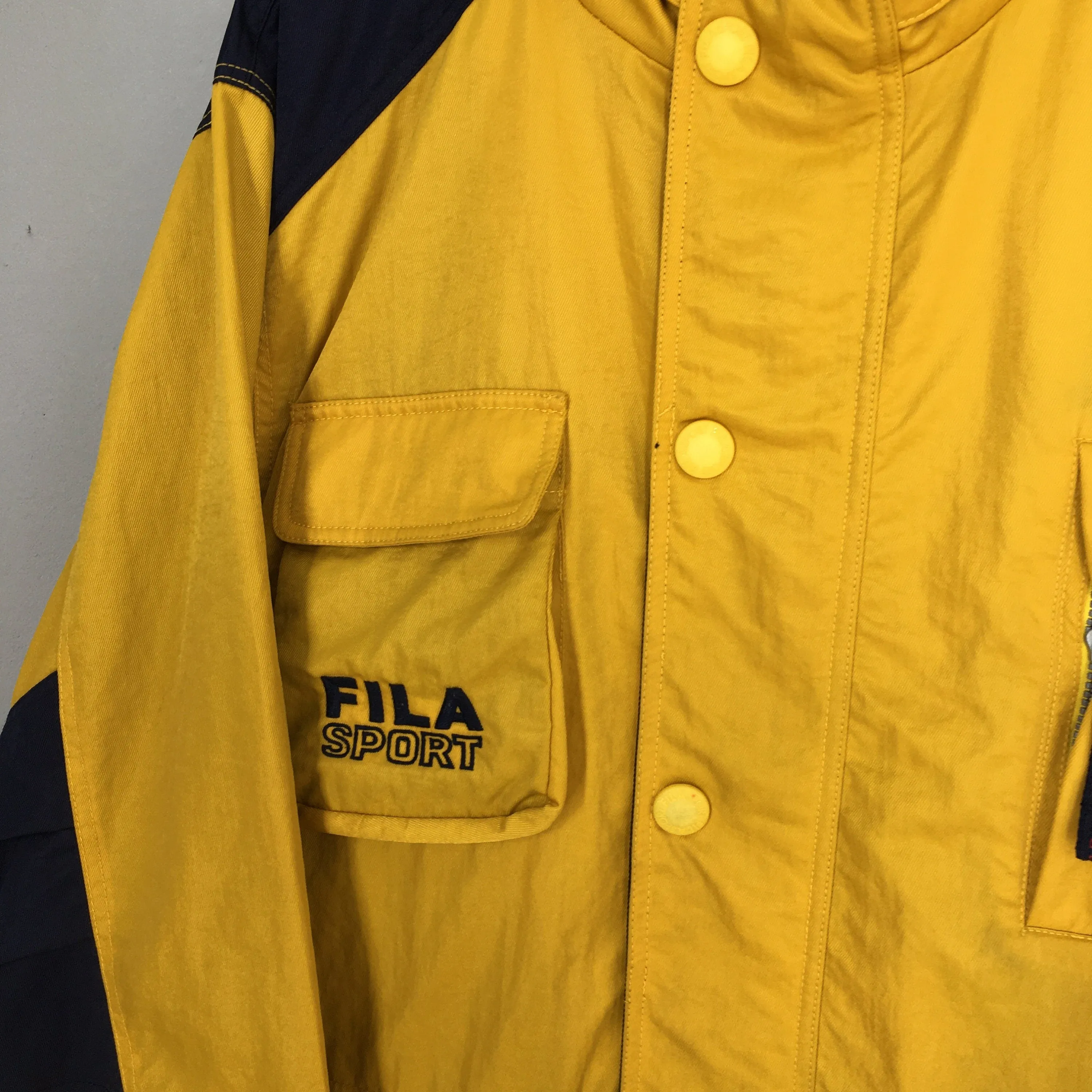 Fila Sport Bomber Parka Hoodie Jacket XLarge