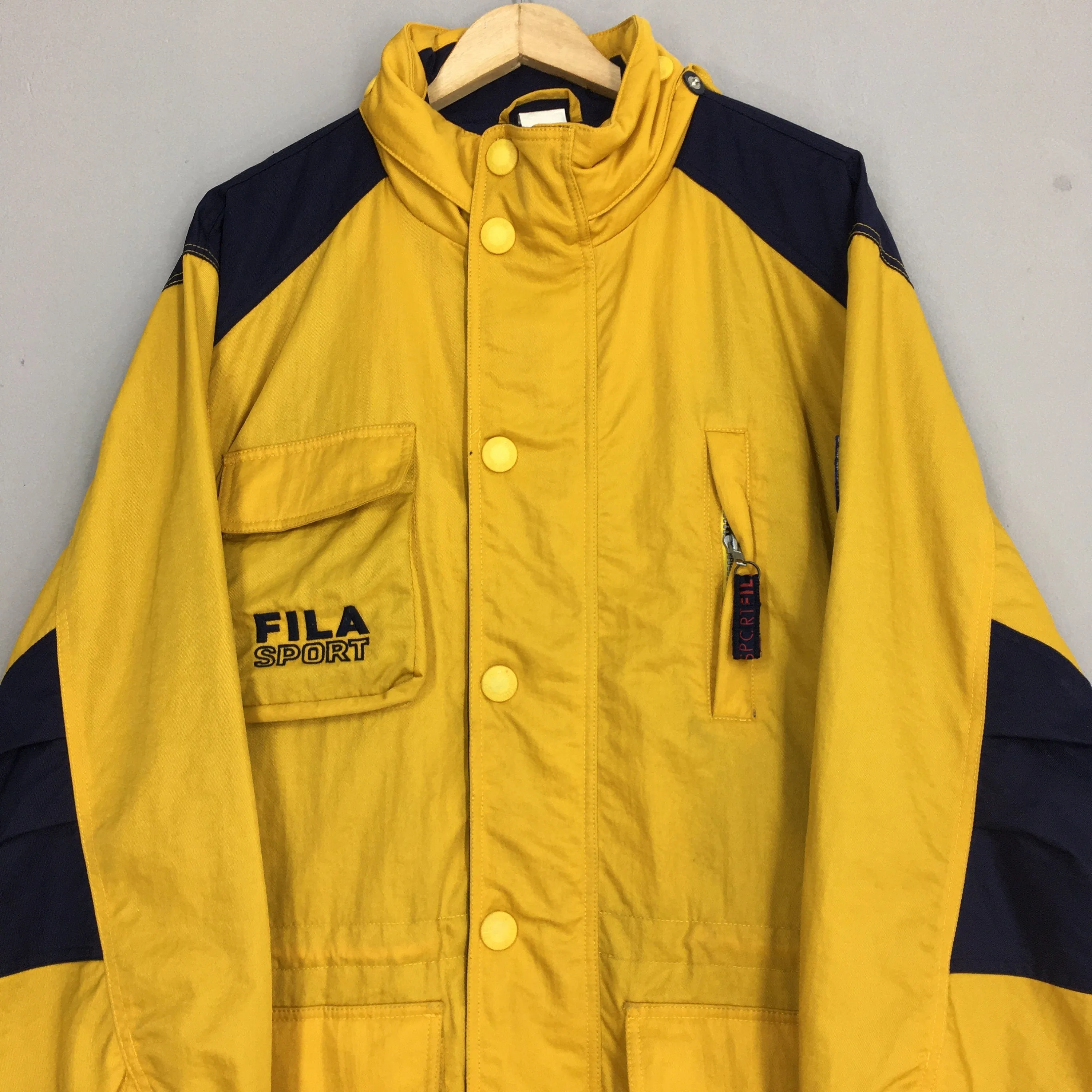Fila Sport Bomber Parka Hoodie Jacket XLarge
