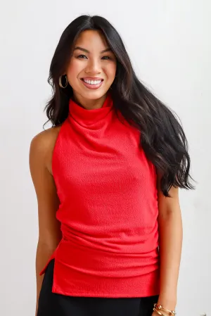 FINAL SALE - Composed Moment Terry Cloth Halter Top