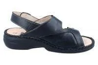 Finn Comfort Women's Isera Sandals- Nappaseda/ Stretch Schwarz