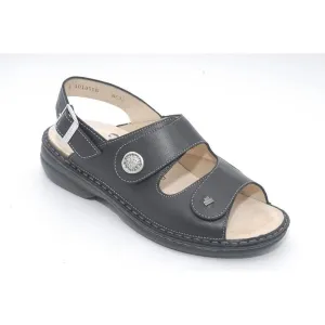Finn Comfort Women's Isera Sandals- Nappaseda/ Stretch Schwarz