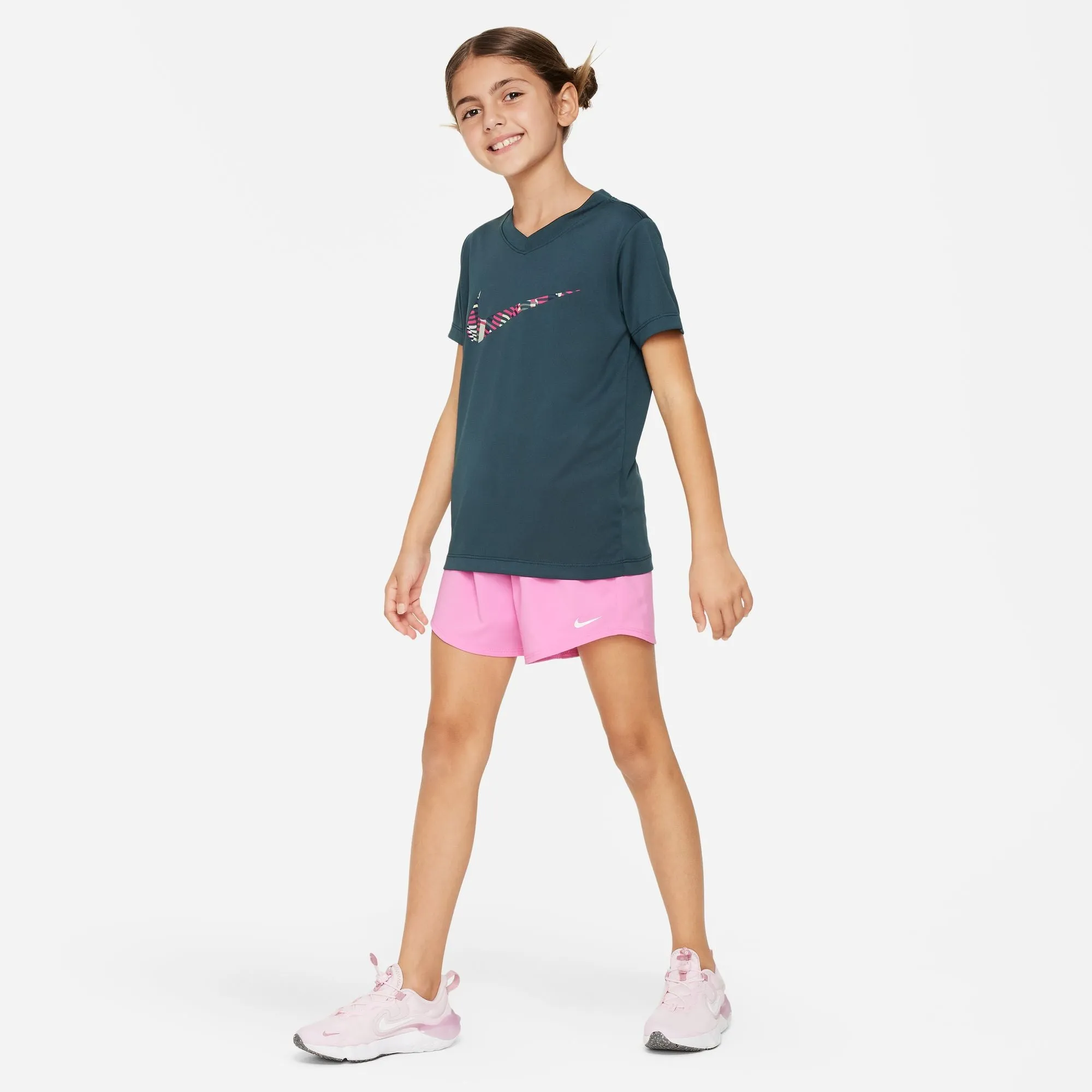 Girls' Nike Yourth Dri-FIT One Woven High-Waisted Short