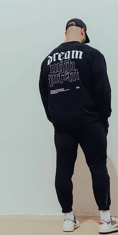 GYM BUDDY THAVAGE CREW NECK UNISEX FITNESS SWEATSHIRTS