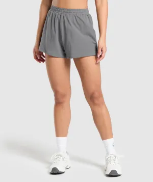 Gymshark Cotton Shorts - Brushed Grey