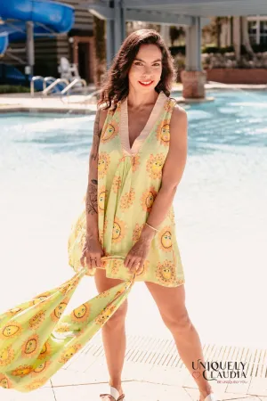 Ines Lime Sunshine Tunic Sundress