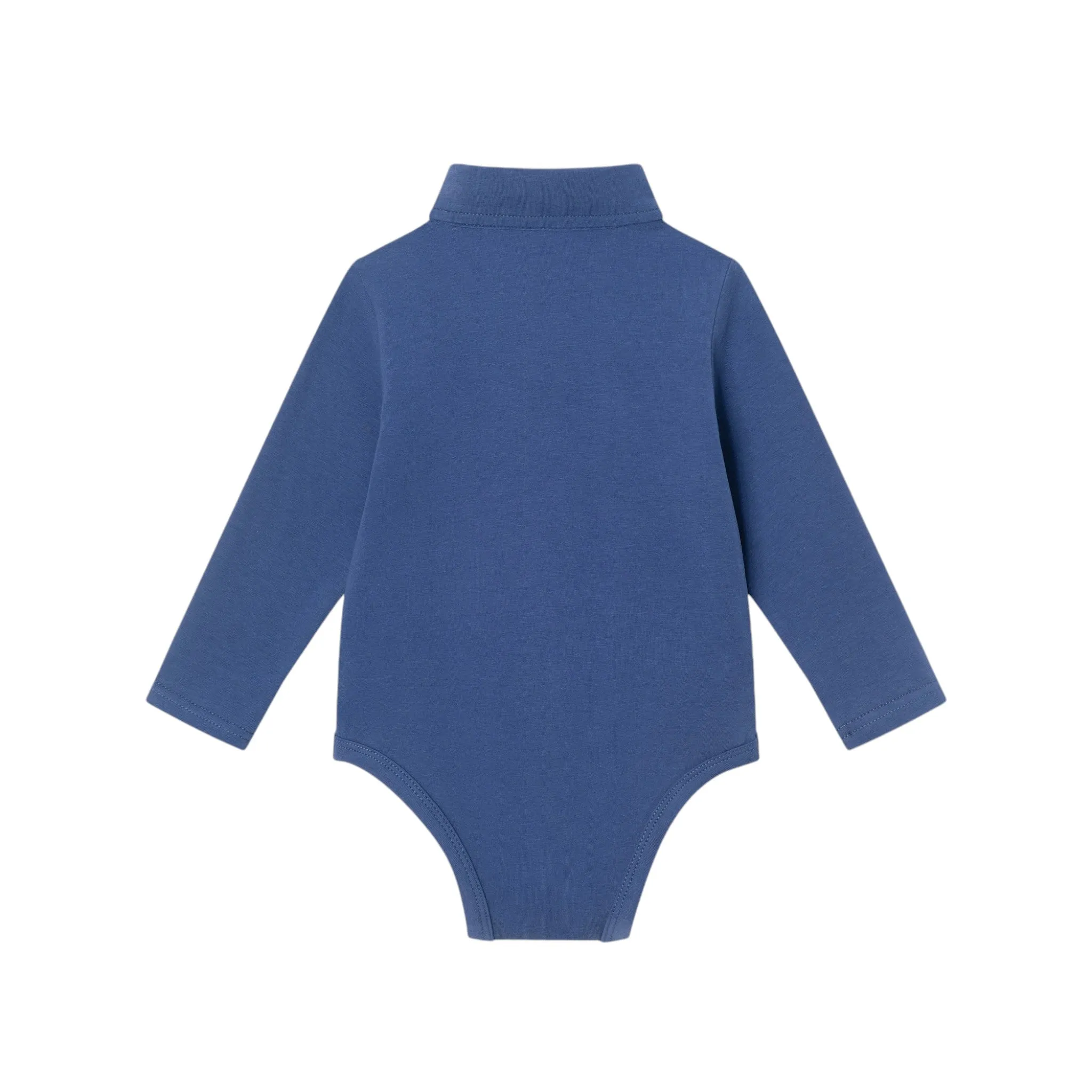 Infant 2-Piece Suspender Shirtzie® & Faux Denim Terry Pant Set | Navy