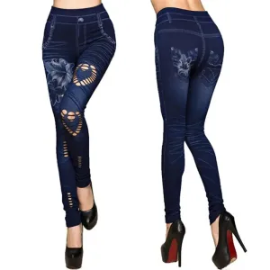 leggings female print ankle-length Slim