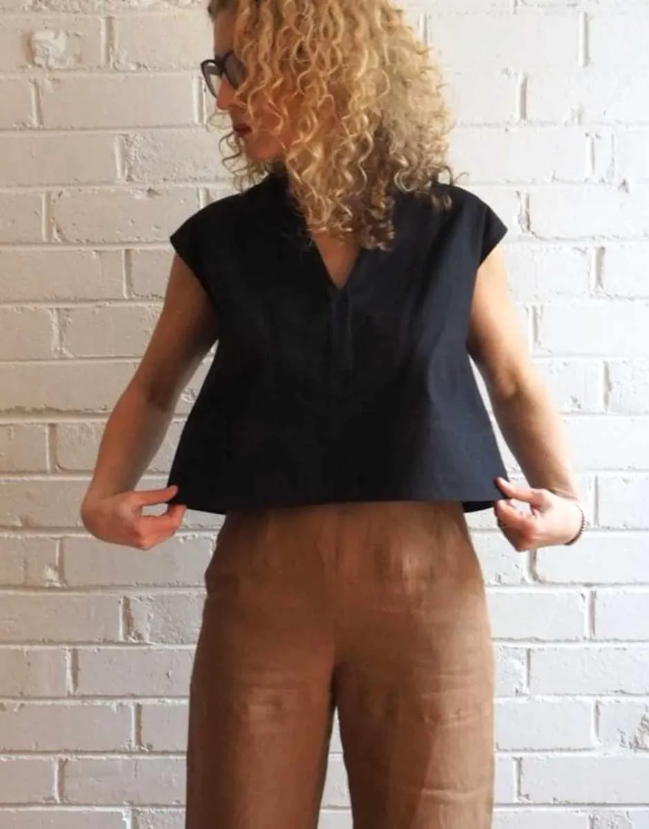 Leni Top Sewing Pattern, Tessuti
