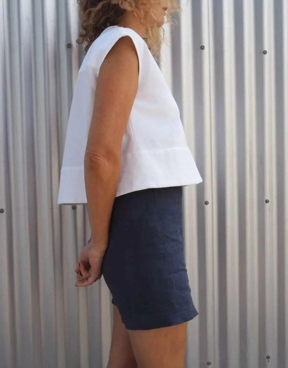 Leni Top Sewing Pattern, Tessuti
