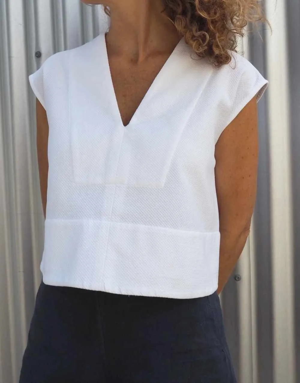 Leni Top Sewing Pattern, Tessuti