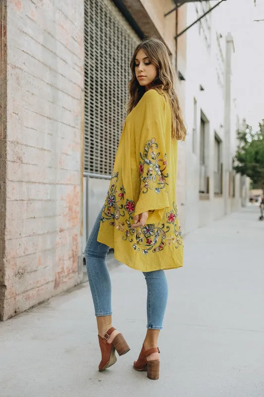 Long Floral Kimono Cardigan *Online Only*