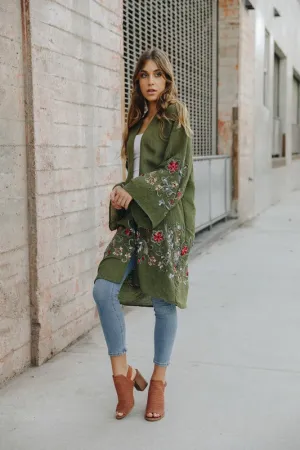 Long Floral Kimono Cardigan *Online Only*