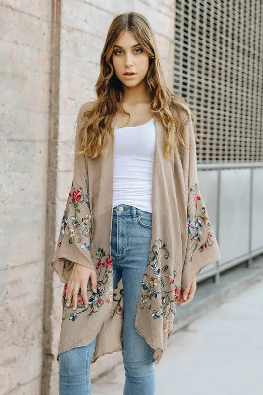 Long Floral Kimono Cardigan *Online Only*