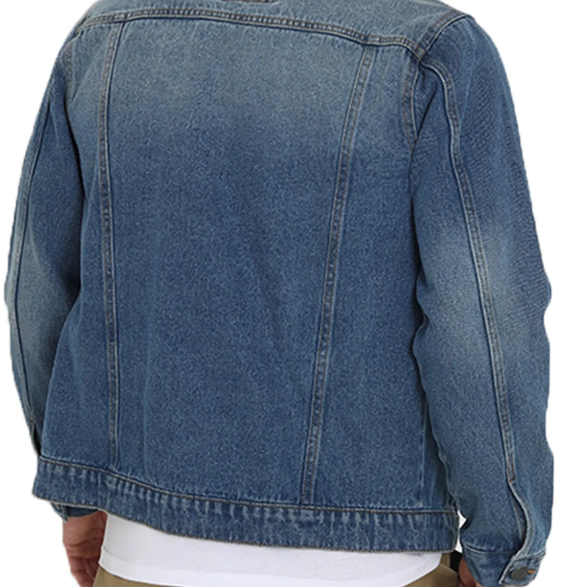 Mens FIELDING Casual Denim Blue Jacket
