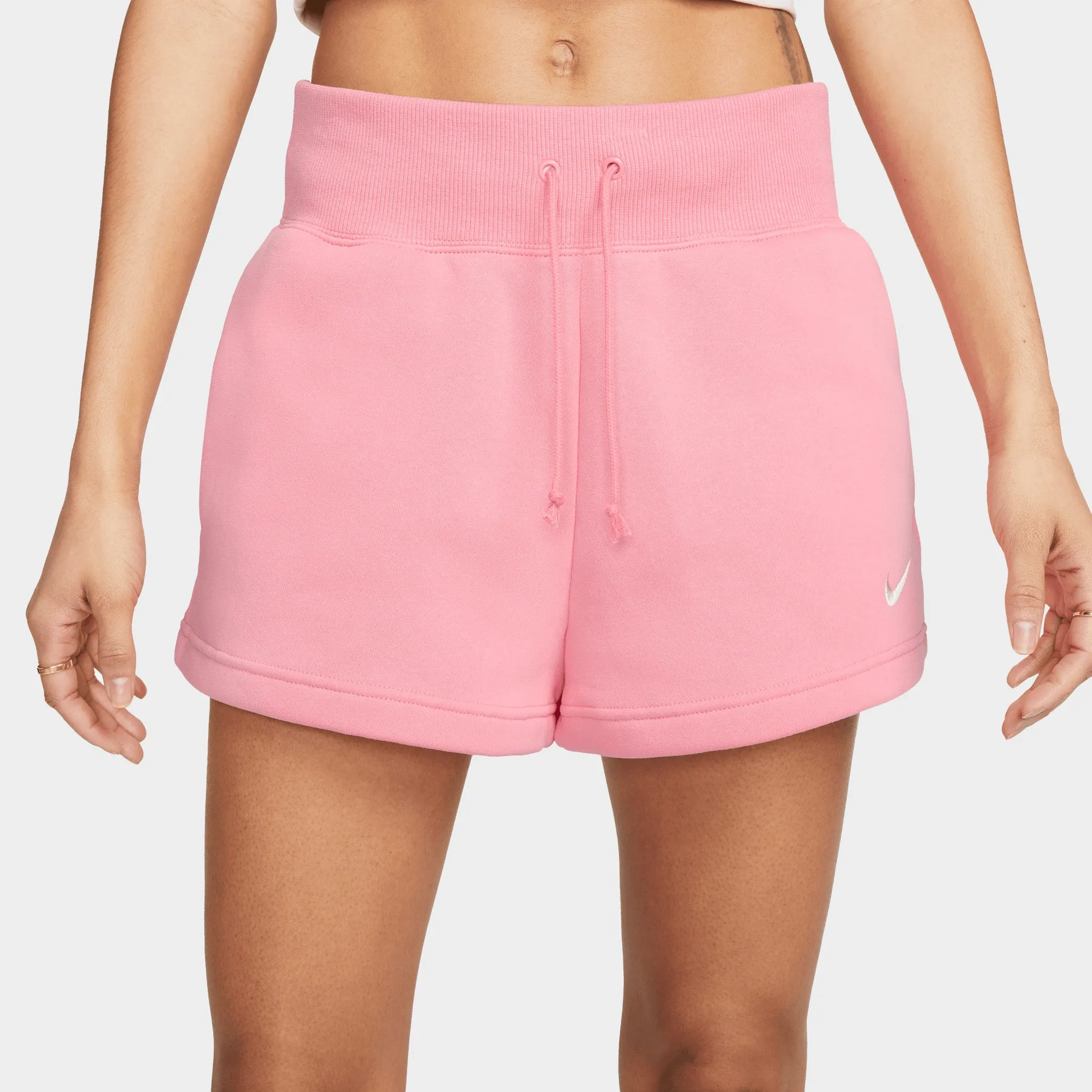 Nike Sportswear Women's High-Waisted Phoenix Fleece Shorts Coral Chalk / Sail