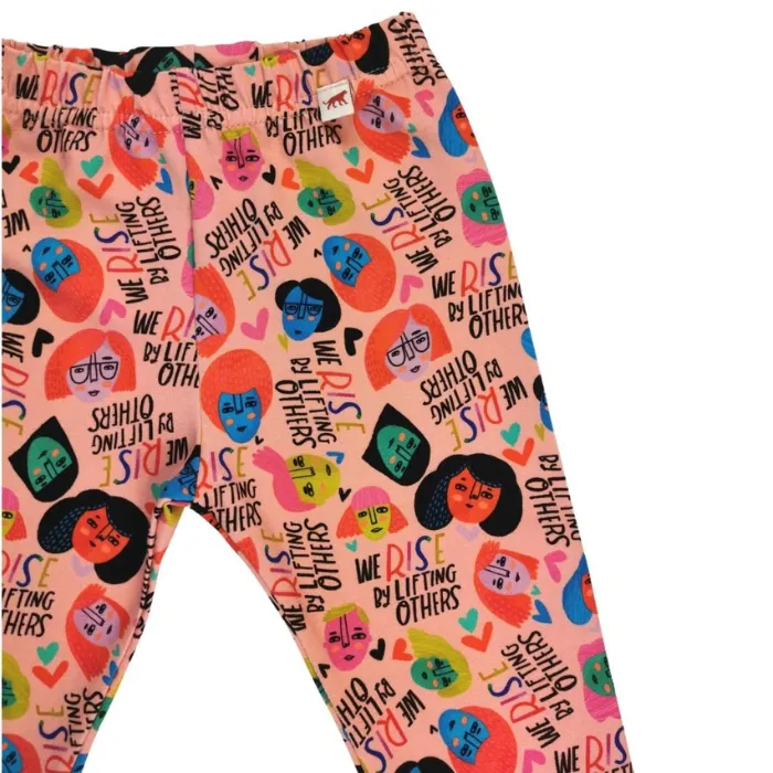 Organic Toddler Leggings - We Rise by Lifting Others