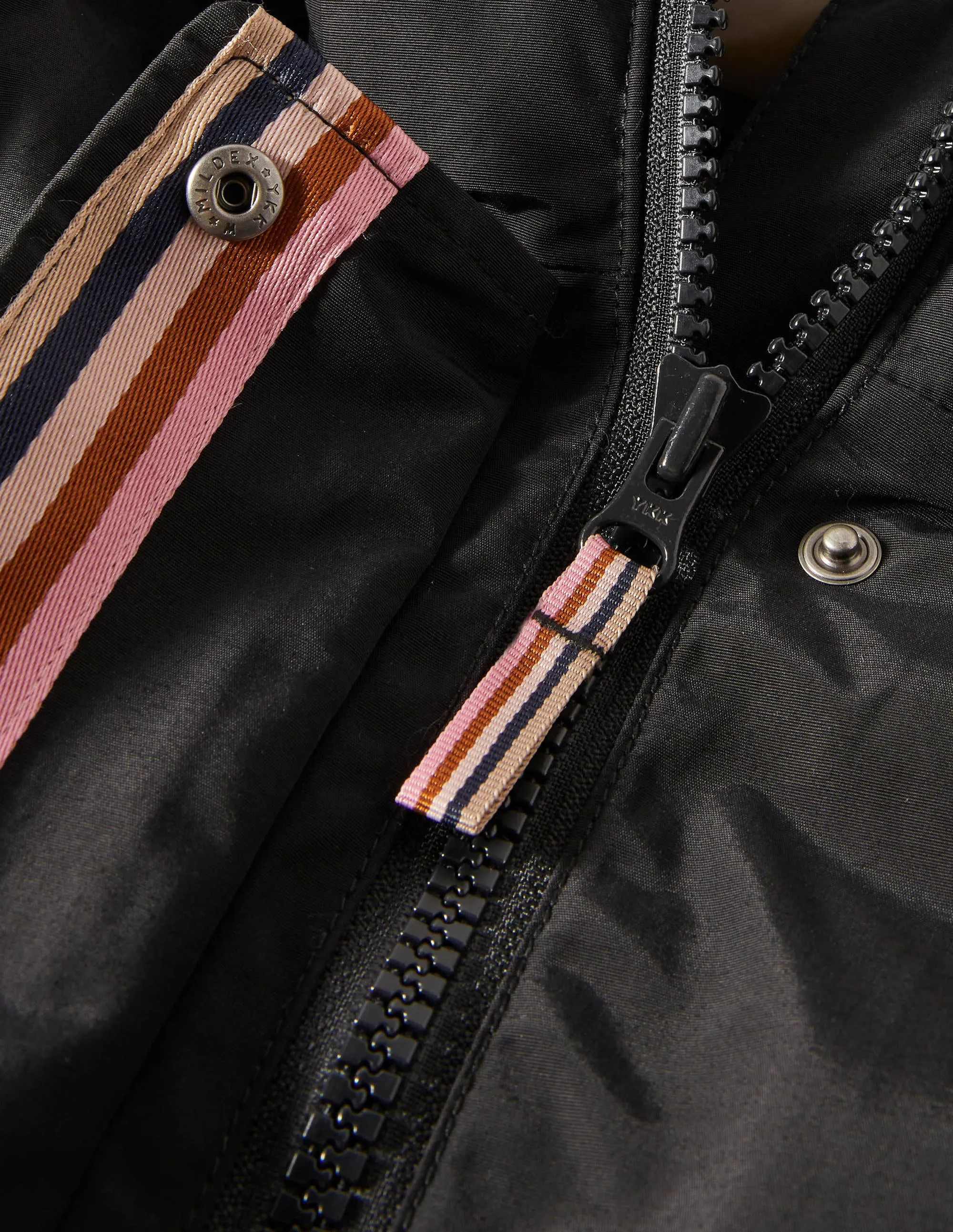 Orkney Padded Parka Coat-Black