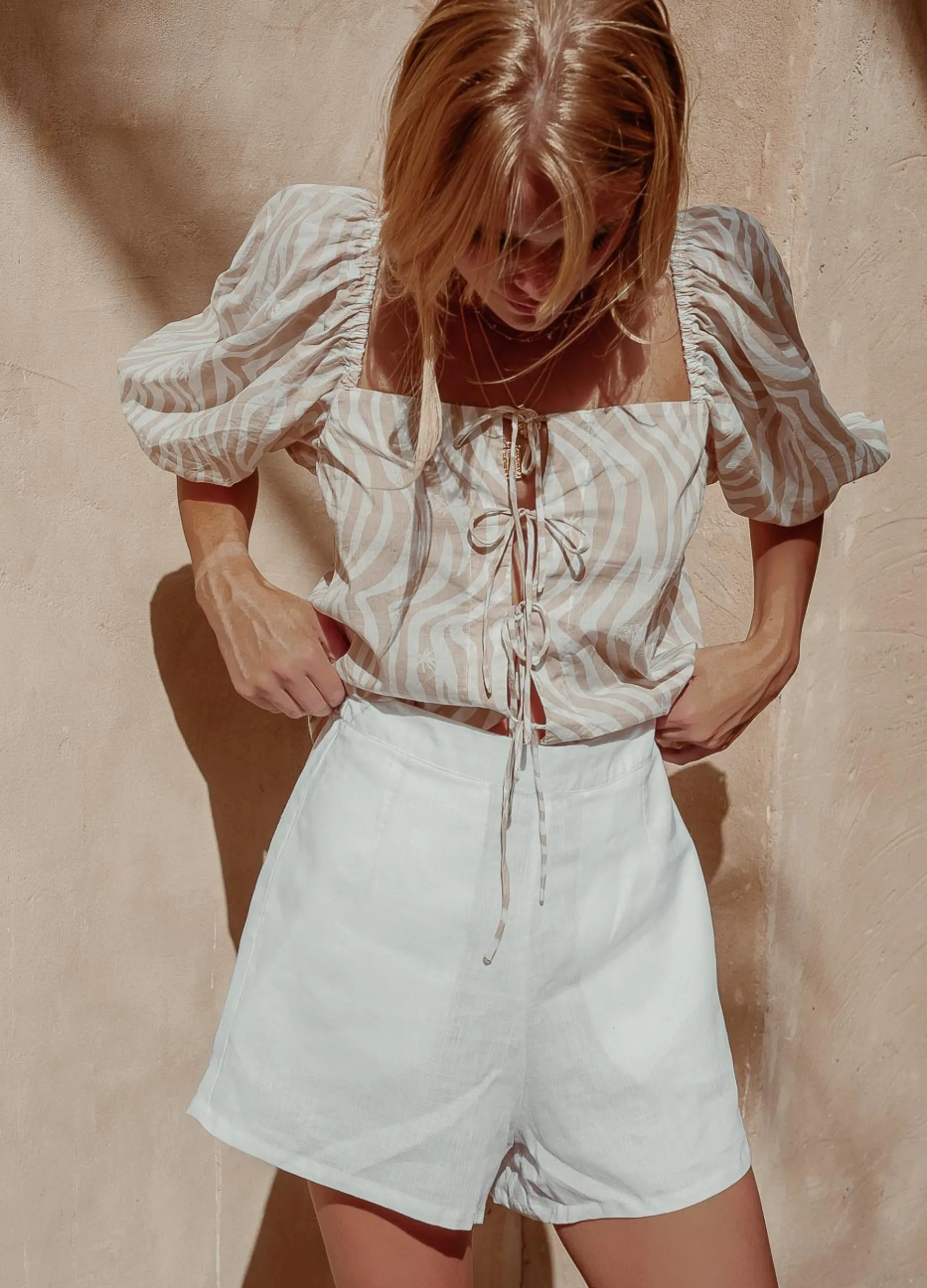 Palm Collective - Claudia Shorts - White