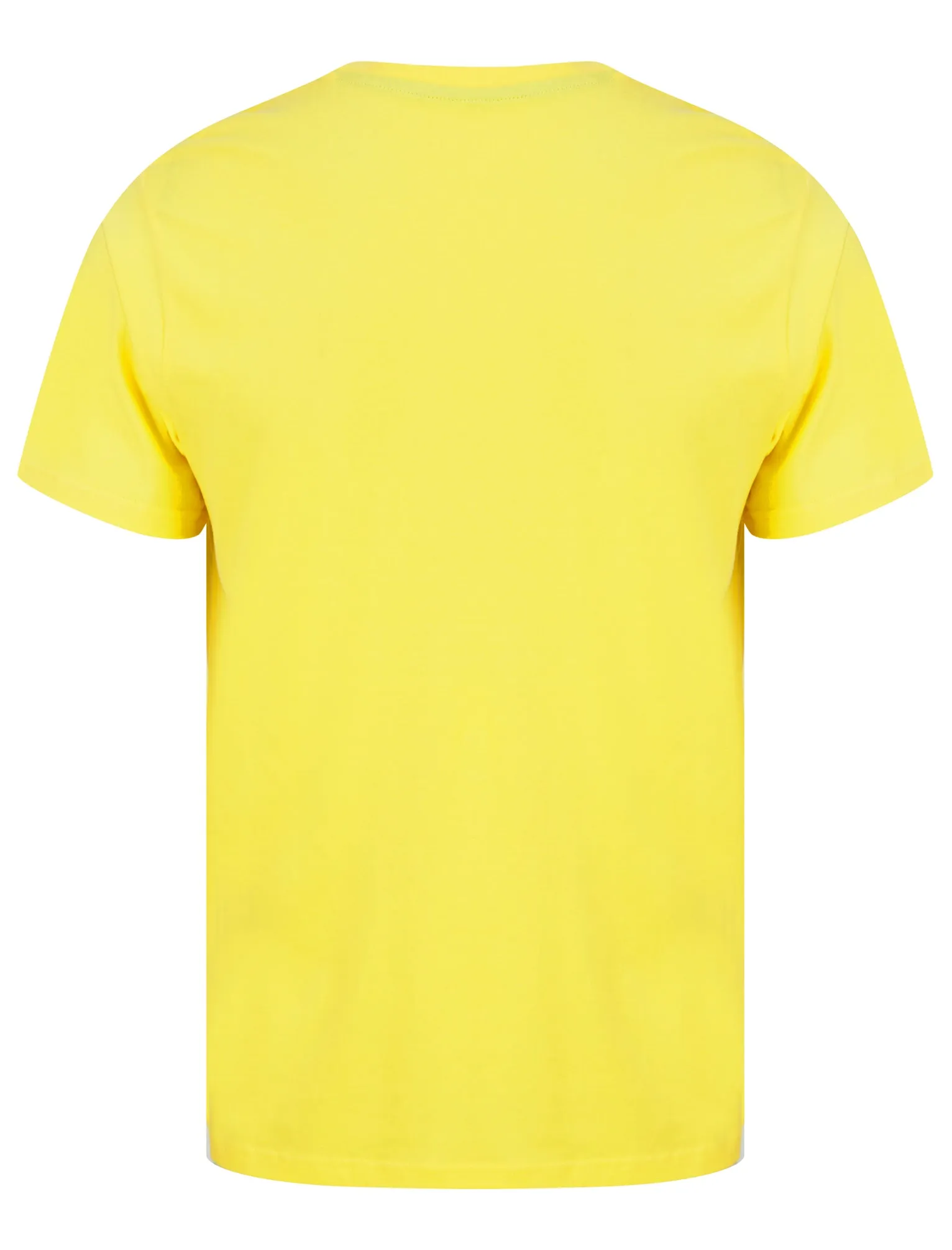 Palm Springs Motif Cotton Jersey T-Shirt in Snapdragon Yellow - South Shore