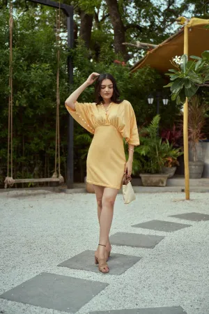 Sicily Kaftan Short Handloom Cotton Dress