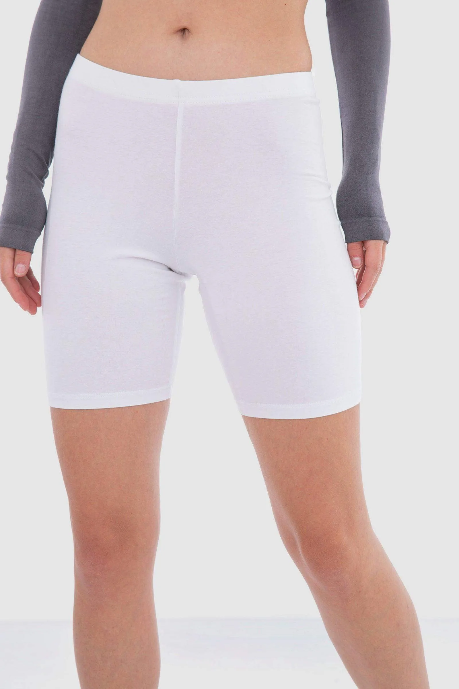 Slim Fit Cotton Leggings Short