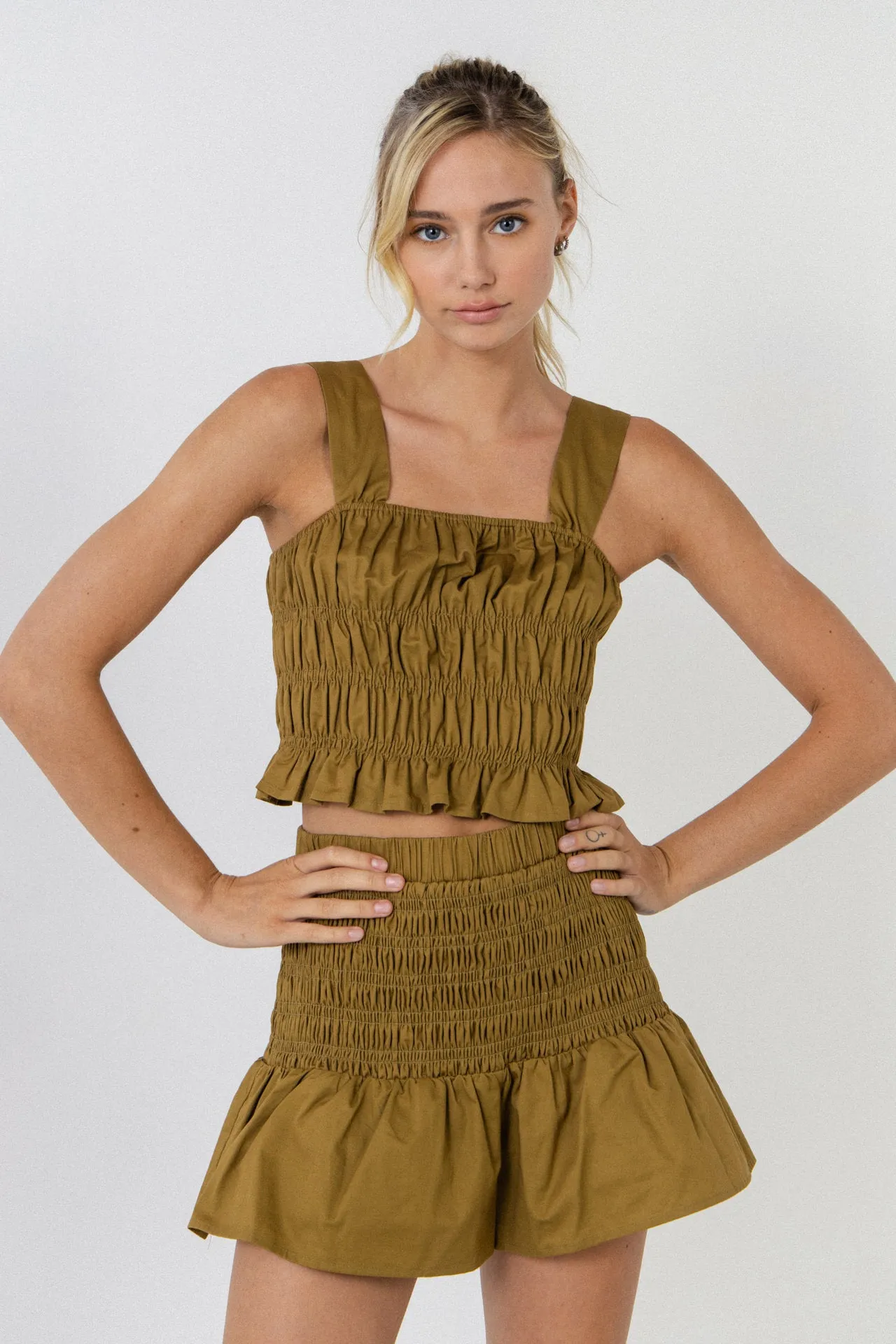 Smocked Shorts