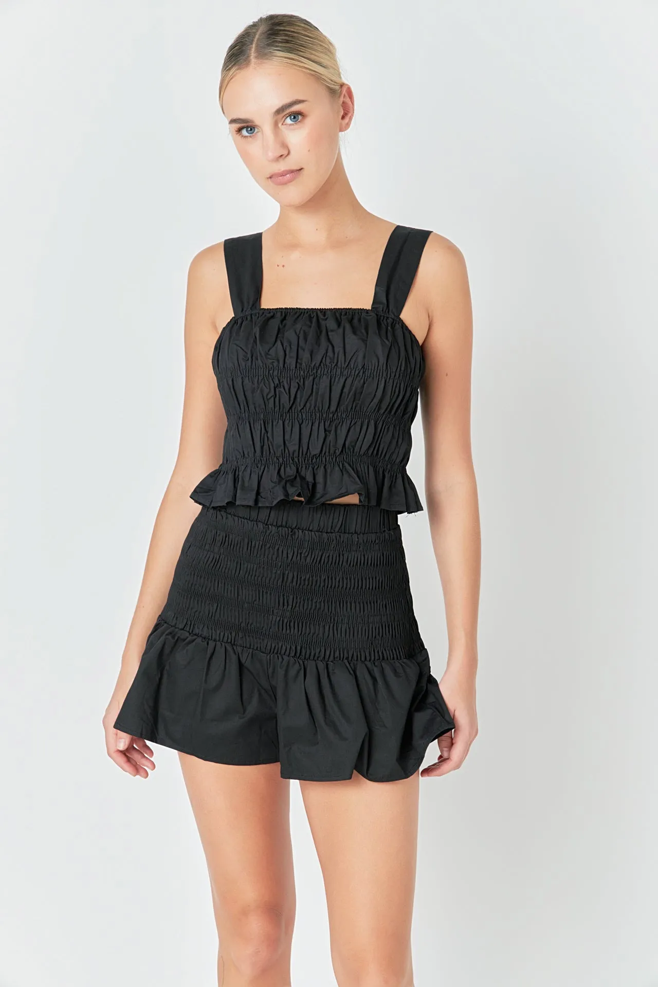 Smocked Shorts