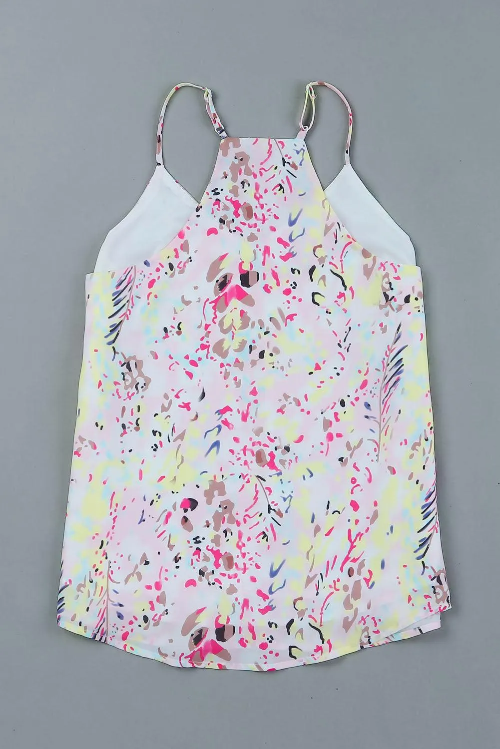 Summer Spaghetti Straps Floral Print Tank Top for Women