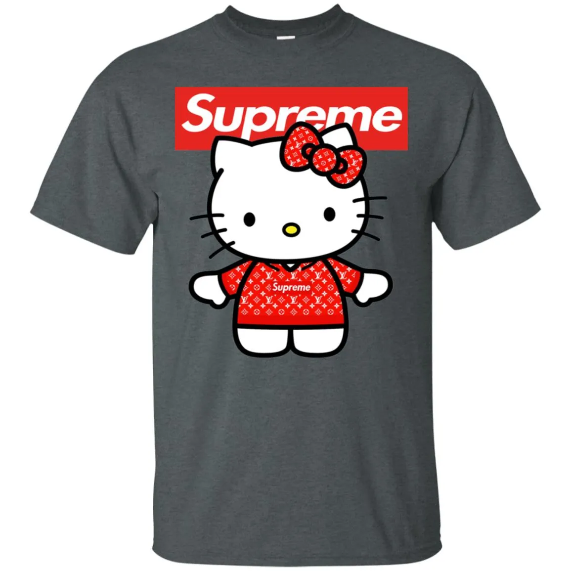 Supreme Hello Kitty Loves T-shirt Men Cotton T-Shirt