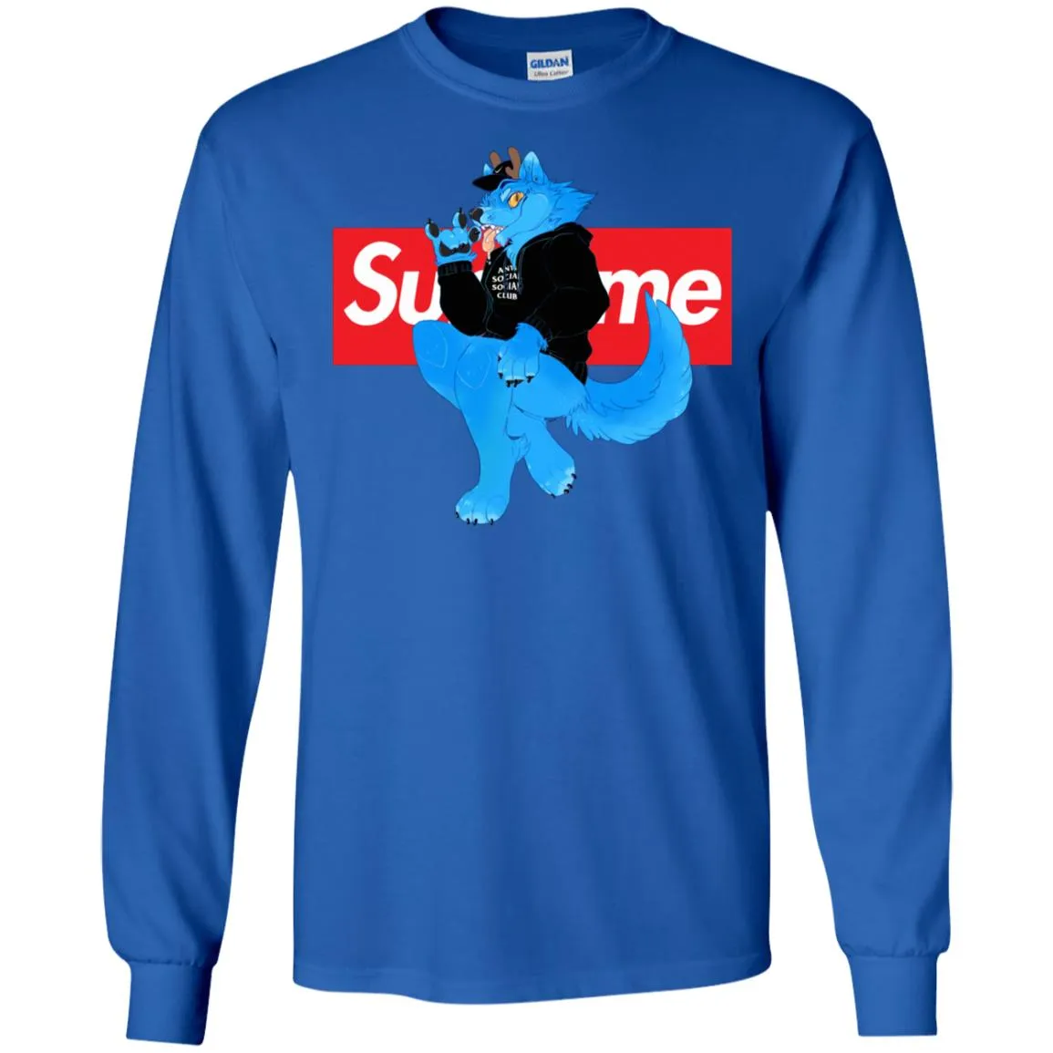 Supreme Woft T-shirt Men Long Sleeve Shirt